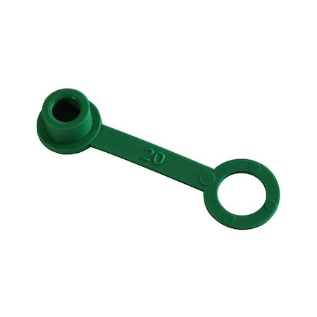 Heritage Industrial Grease Fitting Cap Tab, Green H88105